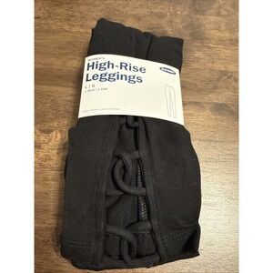 Old Navy High Rise Cross Cross Leggings Size Large Black Women's New